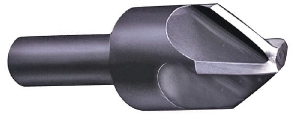 Hertel - 1-1/4" Head Diam, 1/2" Shank Diam, 4 Flute 120° High Speed Steel Countersink - Exact Tool & Supply