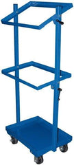 Vestil - 300 Lb Capacity, 19-1/4" Wide x 18-1/4" Long x 60" High Multi-Level Cart - 3 Shelf, Steel, Swivel Casters - Exact Tool & Supply