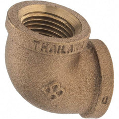 Merit Brass - Class 125, 1/2" Internal Pipe, Brass 90° Street Elbow - FBSPT x FBSPT - Exact Tool & Supply
