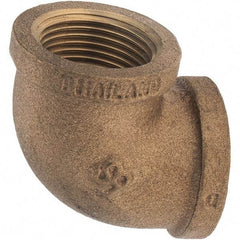 Merit Brass - Class 125, 3/4" Internal Pipe, Brass 90° Street Elbow - FBSPT x FBSPT - Exact Tool & Supply