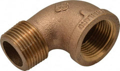 Merit Brass - Class 125, 1" Internal Pipe, Brass 90° Street Elbow - FBSPT x MBSPT - Exact Tool & Supply