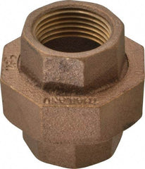 Merit Brass - Class 125, 1" Internal Pipe, Brass Union - FBSPT x FBSPT - Exact Tool & Supply