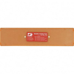 Dynabrade - 11 x 2-3/4" Rectangular Hook Face Backing Pad - File Board Sander Compatible, Screw Attachment, Nonvacuum Pad, 3/8" Thick, Medium Density, Short Nap - Exact Tool & Supply