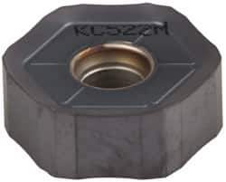 Kennametal - HNGJ535 LD Grade KC522M Carbide Milling Insert - TiAlN Finish, 0.2189" Thick, 5/8" Inscribed Circle, 1.2mm Corner Radius - Exact Tool & Supply