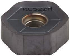 Kennametal - HNGJ535 LD Grade KC522M Carbide Milling Insert - TiAlN Finish, 0.2189" Thick, 5/8" Inscribed Circle, 1.2mm Corner Radius - Exact Tool & Supply