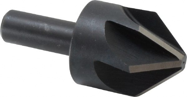 Keo - 1-1/4" Head Diam, 1/2" Shank Diam, 6 Flute 82° High Speed Steel Countersink - Exact Tool & Supply