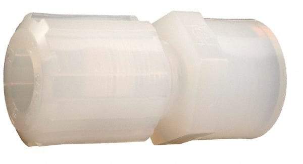 Parker - 3/8" Tube OD, PFA PTFE Plastic Compression Tube Female Straight Adapter - 1/8 NPT Pipe, 300°F Max, Plastic Grip - Exact Tool & Supply