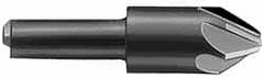 Hertel - 7/8" Head Diam, 1/2" Shank Diam, 6 Flute 100° High Speed Steel Countersink - Exact Tool & Supply