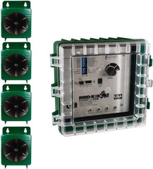 Bird-X - 3,600 Sq Ft Coverage Electronic Animal Repellent - AC Adapter, Targets Pigeons, Crows, Sparrows, Starlings, Grackles, Gulls, Cormorants - Exact Tool & Supply