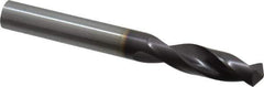 Guhring - 23/64" 130° Parabolic Flute Powdered Metal Screw Machine Drill Bit - FIREX Finish, Right Hand Cut, 1.575" Flute Length, 3.307" OAL, Cone Relief Point, Straight Shank - Exact Tool & Supply