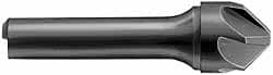 Made in USA - 1" Head Diam, 1/2" Shank Diam, 6 Flute 120° Solid Carbide Countersink - Exact Tool & Supply
