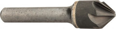 Made in USA - 5/8" Head Diam, 3/8" Shank Diam, 6 Flute 82° Solid Carbide Countersink - Exact Tool & Supply