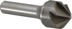 Made in USA - 1" Head Diam, 1/2" Shank Diam, 6 Flute 100° Solid Carbide Countersink - Exact Tool & Supply