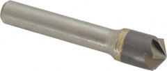 Made in USA - 1/2" Head Diam, 3/8" Shank Diam, 6 Flute 120° Solid Carbide Countersink - Exact Tool & Supply