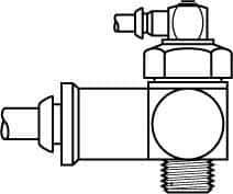 Parker - 1/4 Inlet Brass Hydraulic Control Valve - 1/4 Thread - Exact Tool & Supply