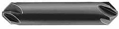 Made in USA - 3/8" Head Diam, 6 Flute 90° Solid Carbide Countersink - Exact Tool & Supply