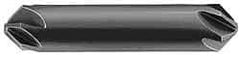 Hertel - 5/8" Head Diam, 5/8" Shank Diam, 6 Flute 60° Solid Carbide Countersink - 3-1/4" OAL, Straight Shank - Exact Tool & Supply