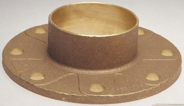 NIBCO - 4" Pipe, 9" OD, Cast Copper Companion Pipe Flange - 125 psi, C End Connection, 7-1/2" Across Bolt Hole Centers - Exact Tool & Supply