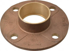 NIBCO - 3" Pipe, 7-1/2" OD, Cast Copper Companion Pipe Flange - 125 psi, C End Connection, 6" Across Bolt Hole Centers - Exact Tool & Supply