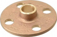 NIBCO - 3/4" Pipe, 3-7/8" OD, Cast Copper Companion Pipe Flange - 125 psi, C End Connection, 2-3/4" Across Bolt Hole Centers - Exact Tool & Supply