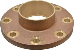 NIBCO - 4" Pipe, 9" OD, Cast Copper Companion Pipe Flange - 150 psi, C End Connection, 7-1/2" Across Bolt Hole Centers - Exact Tool & Supply