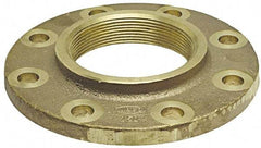 NIBCO - 2-1/2" Pipe, 7" OD, Cast Copper Threaded Companion Pipe Flange - 150 psi, F End Connection, 5-1/2" Across Bolt Hole Centers - Exact Tool & Supply