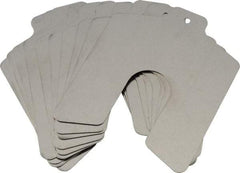Made in USA - 10 Piece, 4 Inch Long x 4 Inch Wide x 0.025 Inch Thick, Slotted Shim Stock - Stainless Steel, 1-1/4 Inch Wide Slot - Exact Tool & Supply