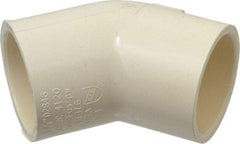 NIBCO - 1-1/4" CPVC Plastic Pipe 45° Elbow - Slip x Slip End Connections - Exact Tool & Supply