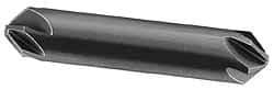 Hertel - 3/4" Head Diam, 3/4" Shank Diam, 6 Flute 60° High Speed Steel Countersink - 4" OAL, Straight Shank - Exact Tool & Supply