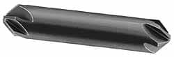 Hertel - 1/8" Head Diam, 1/8" Shank Diam, 6 Flute 120° High Speed Steel Countersink - Exact Tool & Supply