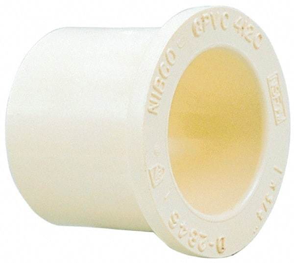 NIBCO - 2 x 3/4" CPVC Plastic Pipe Bushing - Spig x Slip End Connections - Exact Tool & Supply
