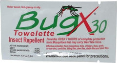 North - 50 Count 30% DEET Towelette - For Biting Flies, Black Flies, Chiggers, Deer Flies, Gnats, Midges, Mosquitoes, No-See-Ums, Stable Flies, Fleas - Exact Tool & Supply