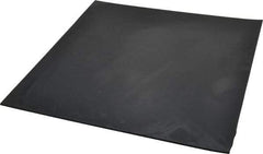 Made in USA - 12" Long, 12" Wide, 1/8" Thick, Neoprene Rubber Foam Sheet - 50 to 60 Durometer, Black, -40 to 225°F, 2,500 psi Tensile Strength, Plain Backing, Stock Length - Exact Tool & Supply