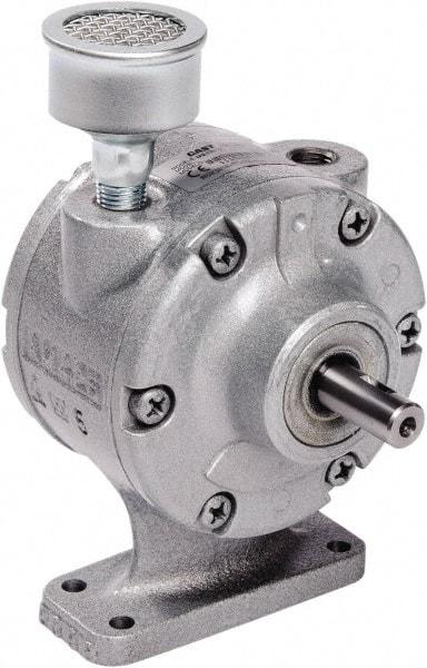 Gast - 1.7 hp Reversible Foot Air Actuated Motor - 0:00 Gear Ratio, 3,000 Max RPM, 1.12" Shaft Length, 1/2" Shaft Diam - Exact Tool & Supply