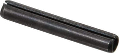 Value Collection - 5/32" Diam x 1" Long Slotted Spring Pin - Grade 1070-1090 Alloy Steel, Black Oxide Finish - Exact Tool & Supply