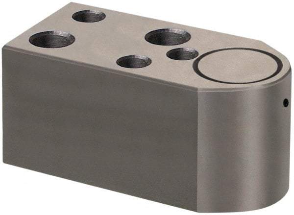 Dayton Lamina - 5/8" Shank Diam, 2-1/4" Base Length x 1-1/4" Base Width x 1-1/4" Base Height, 3/8-16 Thread, Alloy Steel Mold Punch Retainer - 5/16" Dowel Diam, 31/32" Length Between Dowel & Screw, 1-1/2" Thread Length, Ball Lock, Light Duty (LRE) Series - Exact Tool & Supply