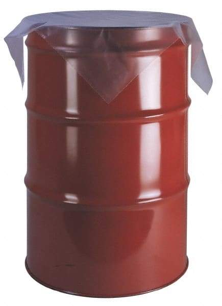 Made in USA - 55 Gal, 1.5 mil, LDPE Drum Top Sheet - Exact Tool & Supply