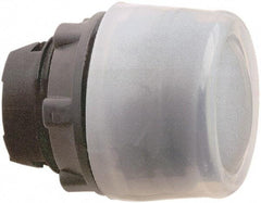 Schneider Electric - 22mm Mount Hole, Extended Straight, Pushbutton Switch Only - Round, Black Pushbutton, Nonilluminated, Momentary (MO) - Exact Tool & Supply