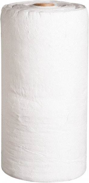 PRO-SAFE - 49 Gal Capacity per Package, Oil Only Roll - 150' Long x 30" Wide, White, Polypropylene - Exact Tool & Supply