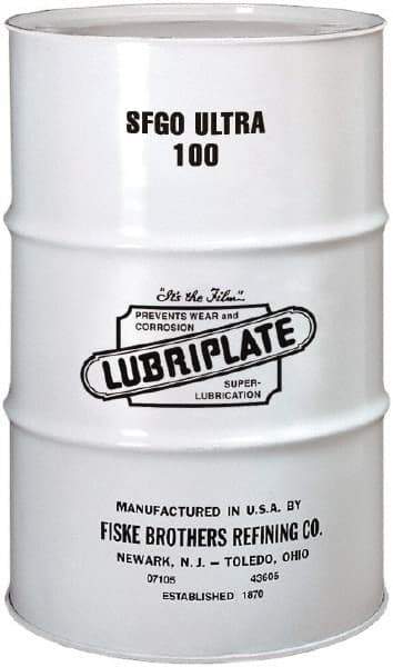 Lubriplate - 55 Gal Drum, ISO 100, SAE 40, Air Compressor Oil - 7°F to 385°, 556 Viscosity (SUS) at 100°F, 77 Viscosity (SUS) at 210°F - Exact Tool & Supply