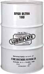 Lubriplate - 55 Gal Drum, ISO 100, SAE 40, Air Compressor Oil - 7°F to 385°, 556 Viscosity (SUS) at 100°F, 77 Viscosity (SUS) at 210°F - Exact Tool & Supply