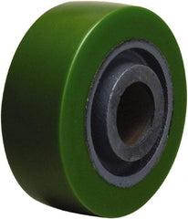 Hamilton - 4 Inch Diameter x 1-1/2 Inch Wide, Polyurethane on Cast Iron Caster Wheel - 675 Lb. Capacity, 1-5/8 Inch Hub Length, 1-3/16 Inch Axle Diameter, Plain Bore Bearing - Exact Tool & Supply