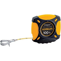 Komelon - 100' x 3/8" Yellow Blade Tape Measure - Exact Tool & Supply