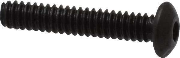 Value Collection - #4-40 UNC Hex Socket Drive, Button Screw - Alloy Steel, Black Oxide Finish, Fully Threaded, 5/8" Length Under Head - Exact Tool & Supply