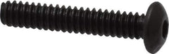 Value Collection - #4-40 UNC Hex Socket Drive, Button Screw - Alloy Steel, Black Oxide Finish, Fully Threaded, 5/8" Length Under Head - Exact Tool & Supply