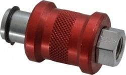 Legris - 1/8" Pipe, FNPT x FNPT, Nickel Plated Brass Standard Slide Valve - 230 Max psi, Anodized Aluminum Sleeve - Exact Tool & Supply