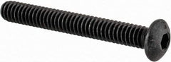 Value Collection - #5-40 UNC Hex Socket Drive, Button Screw - Alloy Steel, Black Oxide Finish, Fully Threaded, 1" Length Under Head - Exact Tool & Supply