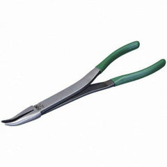 SK - Bent Nose Pliers - 11" W/CUSHION GRIP XLONG NEEDLE NOSE PLIER - Exact Tool & Supply