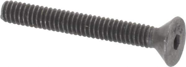 Value Collection - #5-40 UNC Hex Socket Drive, 82° Flat Screw - Alloy Steel, Black Oxide Finish, Fully Threaded, 1" OAL - Exact Tool & Supply