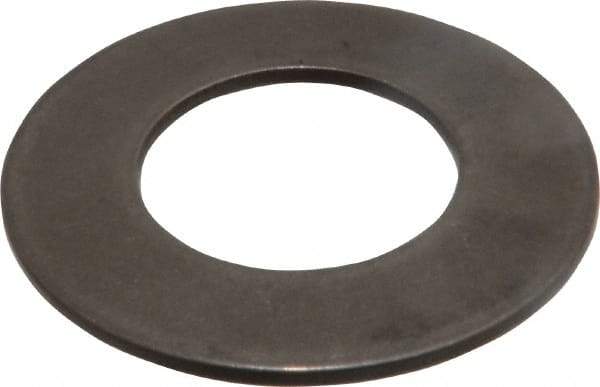 Made in USA - 0.642" ID, Grade 17-7 PH Stainless Steel, Belleville Disc Spring - 1.24" OD, 0.085" High, 0.049" Thick - Exact Tool & Supply